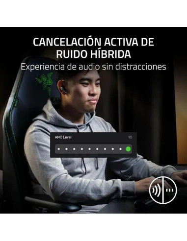 Razer Hammerhead V3 HyperSpeed Negros : 2,4 GHz + Bluetooth
