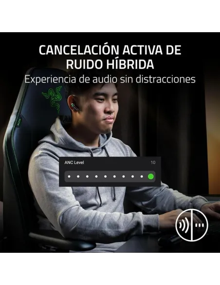 Razer Hammerhead V3 HyperSpeed Negros : 2,4 GHz + Bluetooth