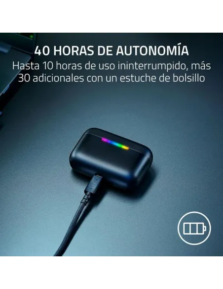 Razer Hammerhead V3 HyperSpeed Negros : 2,4 GHz + Bluetooth