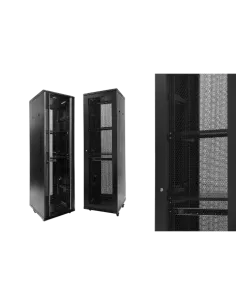Monolyth SH6642 Puerta Perforada Armario Rack de Suelo 19" 42U 600 x 600 (Sin Accesorios)-ANEAAA0557