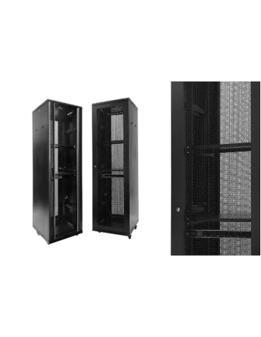 Monolyth SH6642 Puerta Perforada Armario Rack de Suelo 19" 42U 600 x 600 (Sin Accesorios)