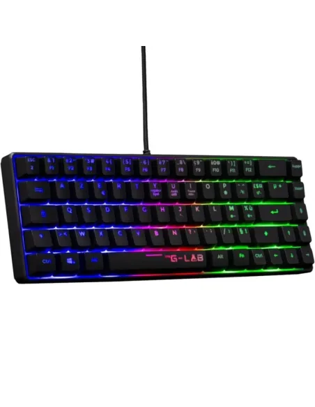 THE G-LAB Keyz Hydrogen Teclado Gaming TKL de Membrana con 19 Teclas Anti-ghosting