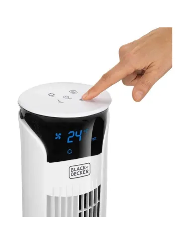 Ventilador de torre Black & Decker BXEFT48E de 81 cm blanco