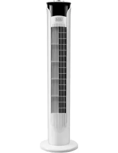 Black & Decker BXEFT47E Ventilador de Torre Oscilante Silencioso de 81 cm y 3 Velocidades-ELEC65479