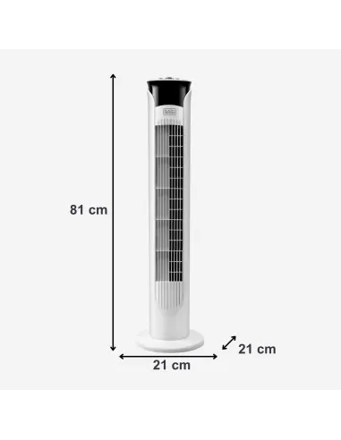 Ventilador de torre Black & Decker BXEFT47E de 45 W