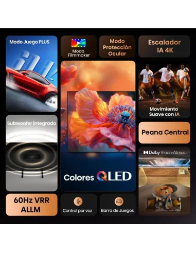 Televisor Hisense 75A7Q: 75" 4K QLED con Dolby Vision