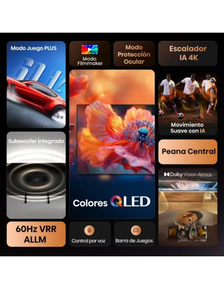 Televisor Hisense 75A7Q: 75" 4K QLED con Dolby Vision