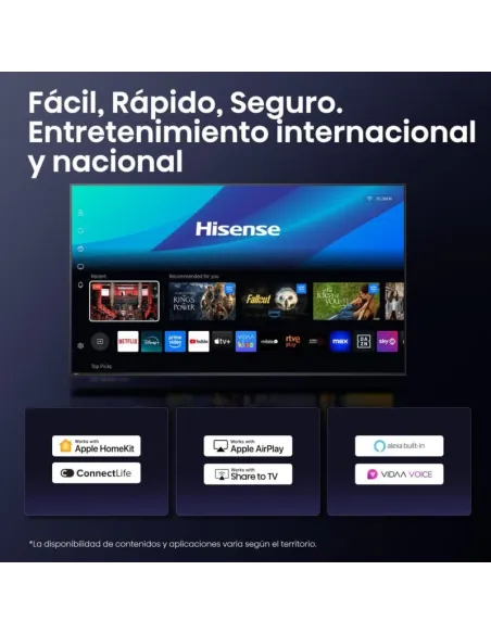 Televisor Hisense 75A7Q: 75" 4K QLED con Dolby Vision