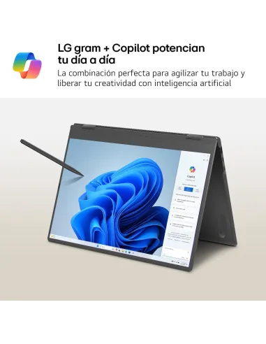 Portátil LG Gram Pro 2-en-1 16T90TP-K.AD88B y W11 Home