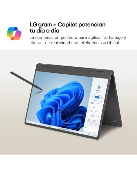 Portátil LG Gram Pro 2-en-1 16T90TP-K.AD88B y W11 Home