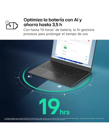 Portátil LG Gram Pro 2-en-1 16T90TP-K.AD88B y W11 Home
