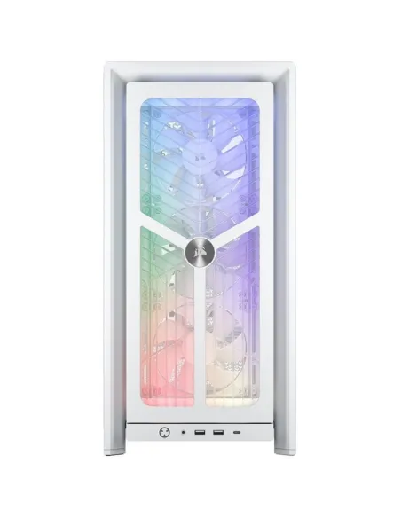 Torre Corsair FRAME 4000X RS Blanca aRGB en tamaño ATX
