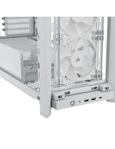 Torre Corsair FRAME 4000X RS Blanca aRGB en tamaño ATX