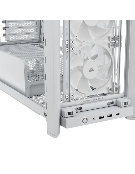 Torre Corsair FRAME 4000X RS Blanca aRGB en tamaño ATX
