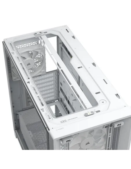 Torre Corsair FRAME 4000X RS Blanca aRGB en tamaño ATX