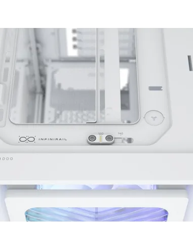 Torre Corsair FRAME 4000X RS Blanca aRGB en tamaño ATX