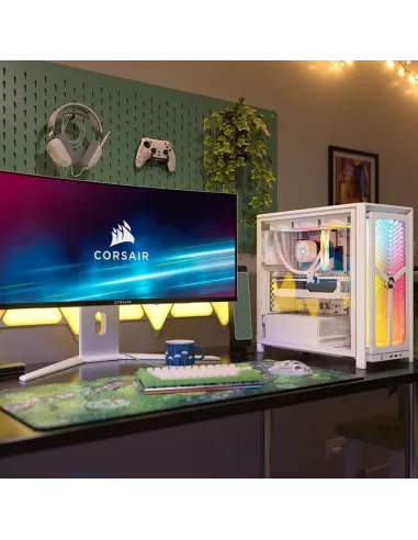 Torre Corsair FRAME 4000X RS Blanca aRGB en tamaño ATX