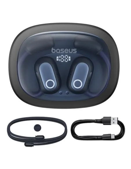 Auriculares open-ear Baseus Eli 2i Fit Negros IPX5 y 40 h