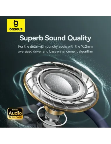 Auriculares open-ear Baseus Eli 2i Fit Negros IPX5 y 40 h