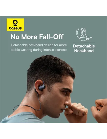 Auriculares open-ear Baseus Eli 2i Fit Negros IPX5 y 40 h