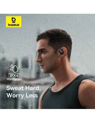 Auriculares open-ear Baseus Eli 2i Fit Negros IPX5 y 40 h