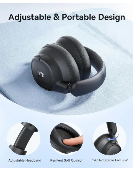 Auriculares over-ear Baseus Bass BH1 NC Negros