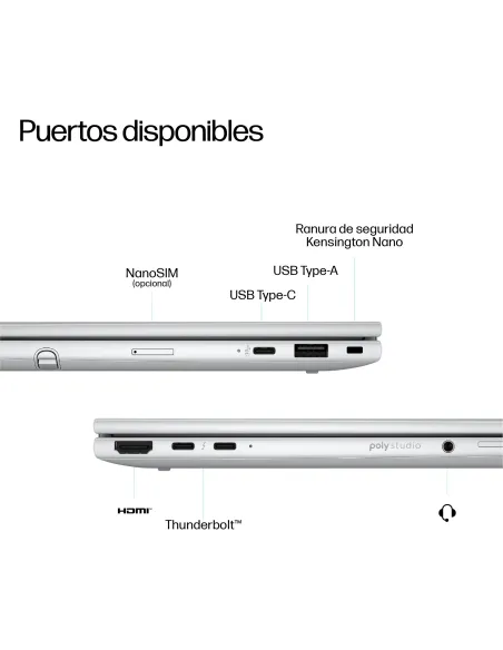 Ordenador Portátil HP EliteBook 8 Flip G1i AD2Z7ET