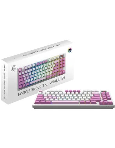Teclado Mecánico TKL MSI FORGE GK600 Violeta