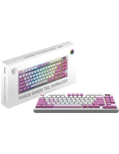 Teclado Mecánico TKL MSI FORGE GK600 Violeta