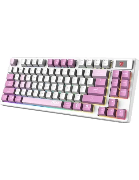 Teclado Mecánico TKL MSI FORGE GK600 Violeta