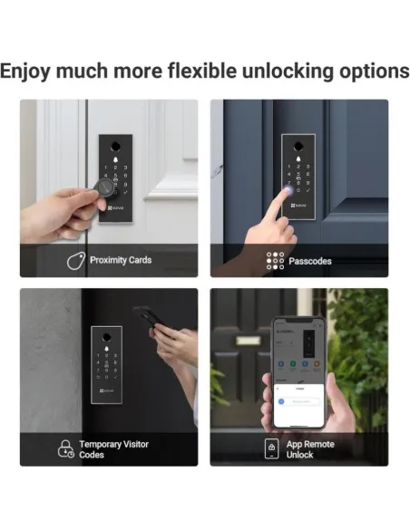 Cerradura EZVIZ DL03 Pro Wi-Fi con huella y app