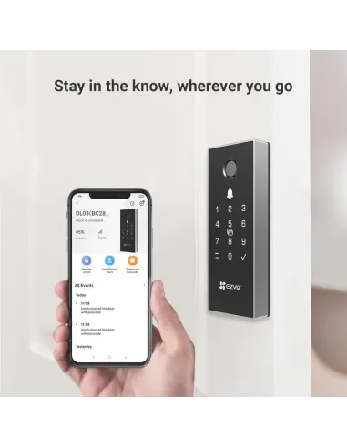 Cerradura EZVIZ DL03 Pro Wi-Fi con huella y app