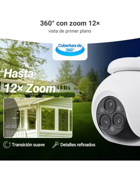Cámara IP EZVIZ H80f Multi 2K+ × 3: triple lente y Pan/Tilt