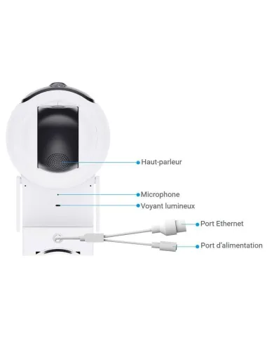 Cámara Vigilancia Exterior EZVIZ H90 Dual 2K+ doble lente