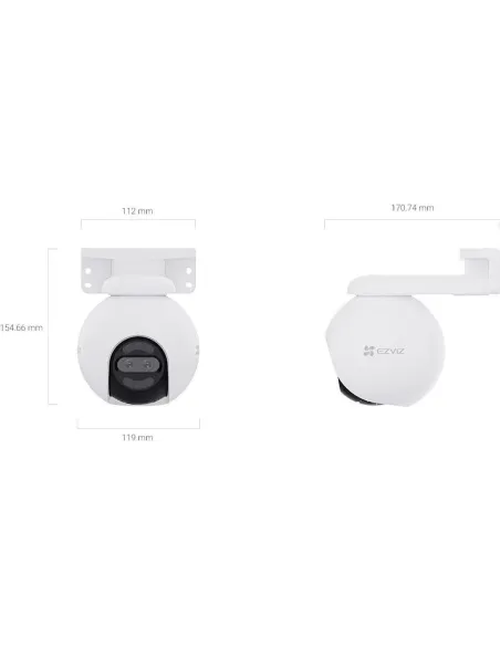 EZVIZ H80x Dual: cámara 4K PTZ exterior Wi-Fi y RJ-45