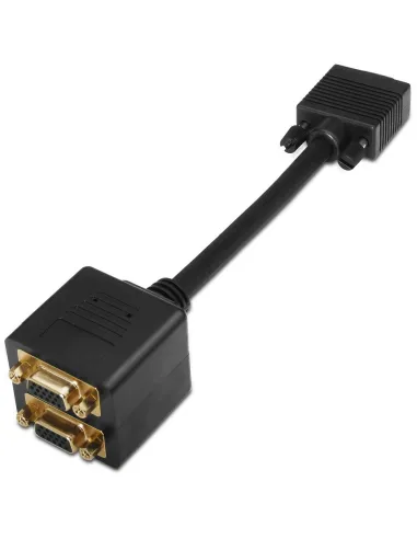 AISENS A113-0080 Cable Duplicador 1x HDB15 macho a 2x HDB15 hembra oro 20 cm