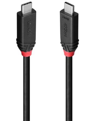 Lindy 37002 Cable USB4 Gen 3x2 USB-C a USB-C 2 m Negro