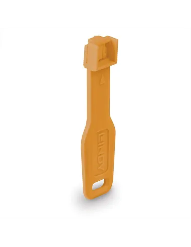 Lindy 47897 bloqueador RJ-45: kit 10 + llave, naranja