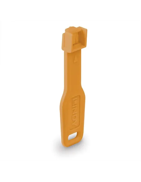 Lindy 47897 bloqueador RJ-45: kit 10 + llave, naranja