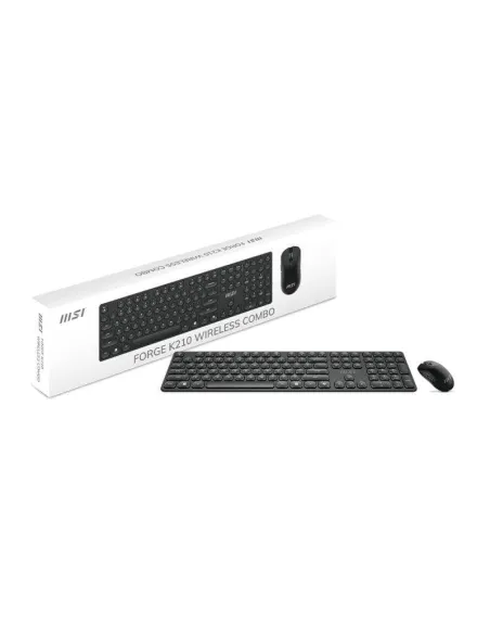 MSI FORGE K210 W: combo teclado y ratón inalámbrico