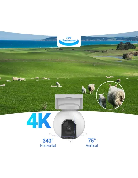 Cámara PTZ a batería con Panel Solar EZVIZ EB8 Pro 4G Kit