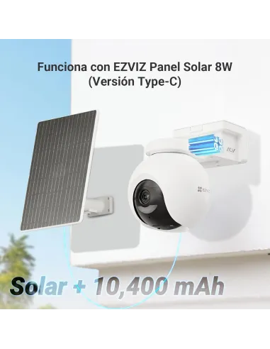 Cámara PTZ a batería con Panel Solar EZVIZ EB8 Pro 4G Kit