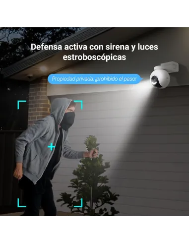 Cámara PTZ a batería con Panel Solar EZVIZ EB8 Pro 4G Kit