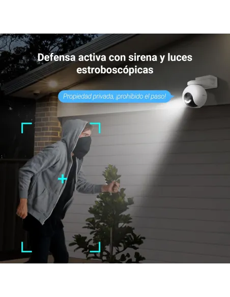 Cámara PTZ a batería con Panel Solar EZVIZ EB8 Pro 4G Kit