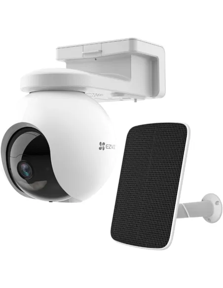 EZVIZ HB8 Pro Kit de Cámara 4K a Batería para Hogar Inteligente con Panel Solar 5W y Control de voz