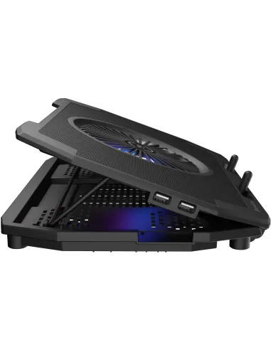 Genesis Oxid 850 RGB Negra: base refrigeradora 17,3" RGB