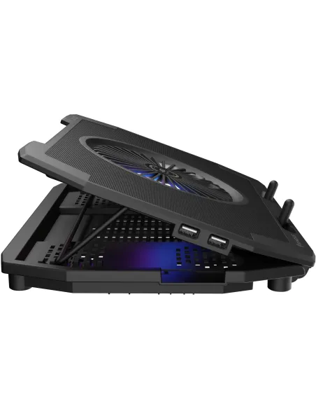 Genesis Oxid 850 RGB Negra: base refrigeradora 17,3" RGB