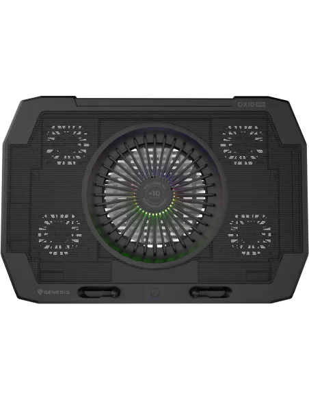 Genesis Oxid 850 RGB Negra: base refrigeradora 17,3" RGB