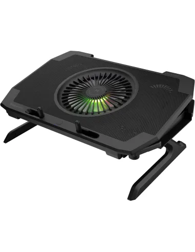 Genesis Oxid 850 RGB Negra: base refrigeradora 17,3" RGB