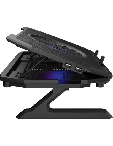 Genesis Oxid 850 RGB Negra: base refrigeradora 17,3" RGB